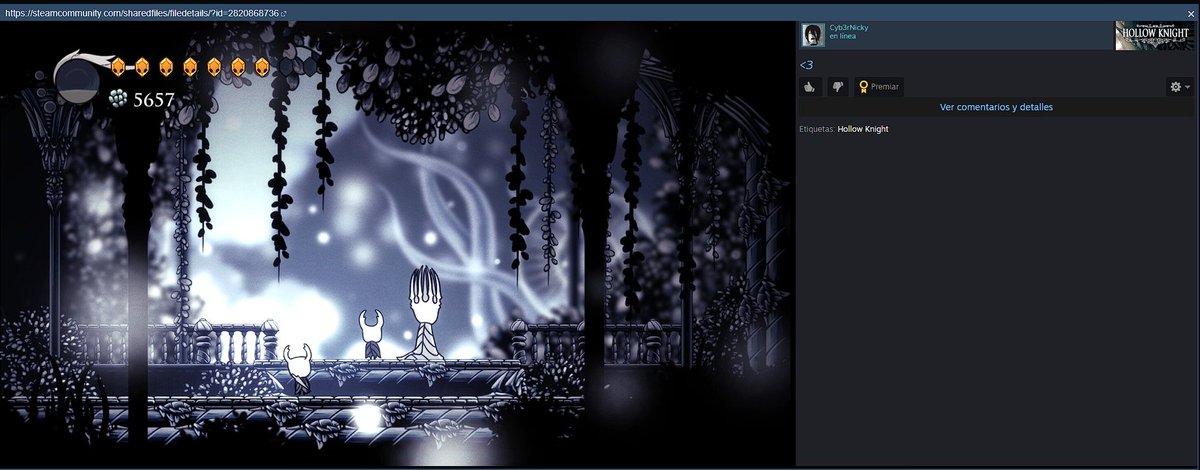 ItsCyberNicky's tweet photo. @TeamCherryGames I did it!!! I know maybe it's an achievement that many have done, but hell, it took me 3 hours on stream and it was the best. I love you guys, and I'm so excited for HK Silksong <3

#HollowKnight #SilkSong https://t.co/Gh9iKQKlDx