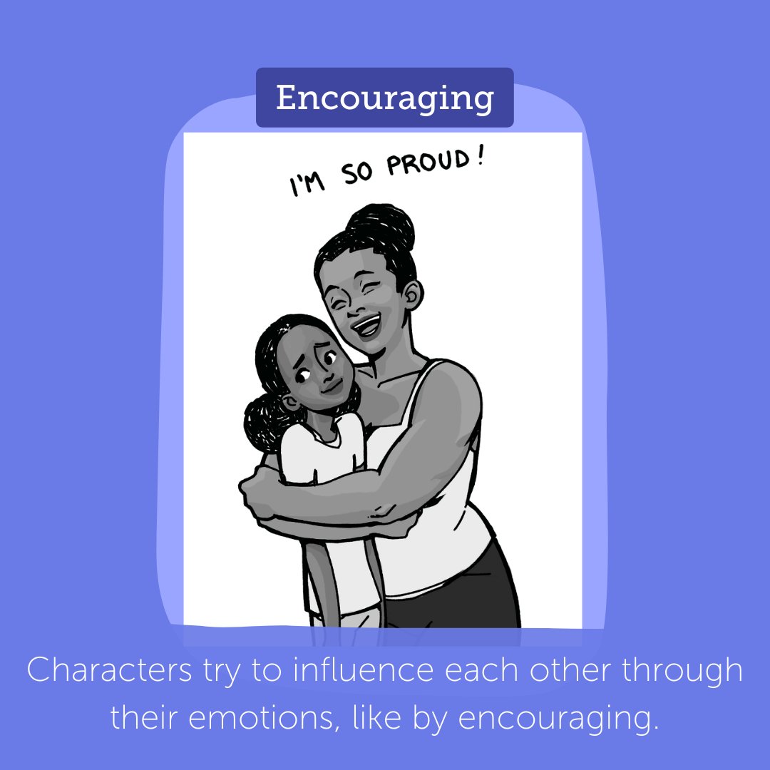 WritelikeOrg's tweet photo. Characters can use speech to affirm or encourage. In this example snippet from @fracaswellhyman, Mango's mother repeatedly encourages her to believe in herself, despite Mango's protests. https://t.co/jmHcpyNbi0 https://t.co/4lPFFDSgK5