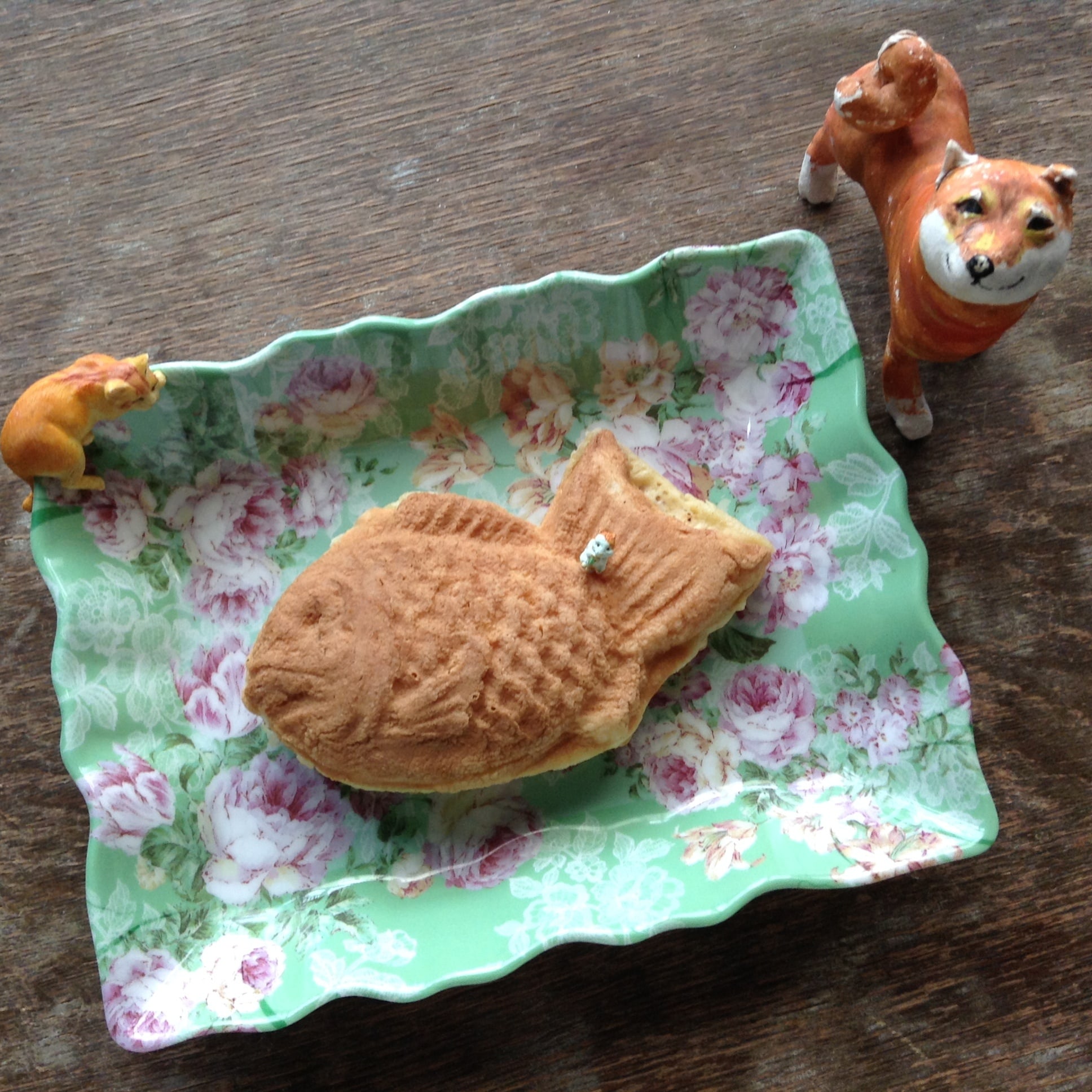 うまかった うしまけた443 妄想カフェ443 昼ごはん は本物の鯛焼 琵琶湖の湖西を疾走するたい焼きキッチンカー たいやけやけたん たい焼き ひるごはん たいやき タイ焼き 粒あん 鯛焼 タイヤキ ワンプレート ぼっちごはん おうちごはん