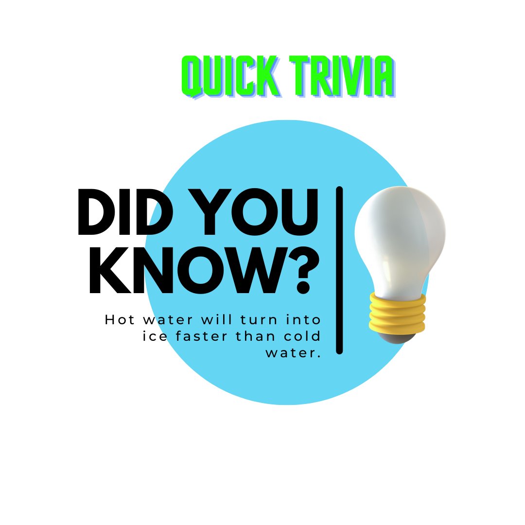 Writer_Foodie's tweet photo. Did you know?
Tuesday Trivia!!
#trivia #tuesdaytrivia #interestingfact #didyouknow #quicktrivia https://t.co/dGJtRmB04N