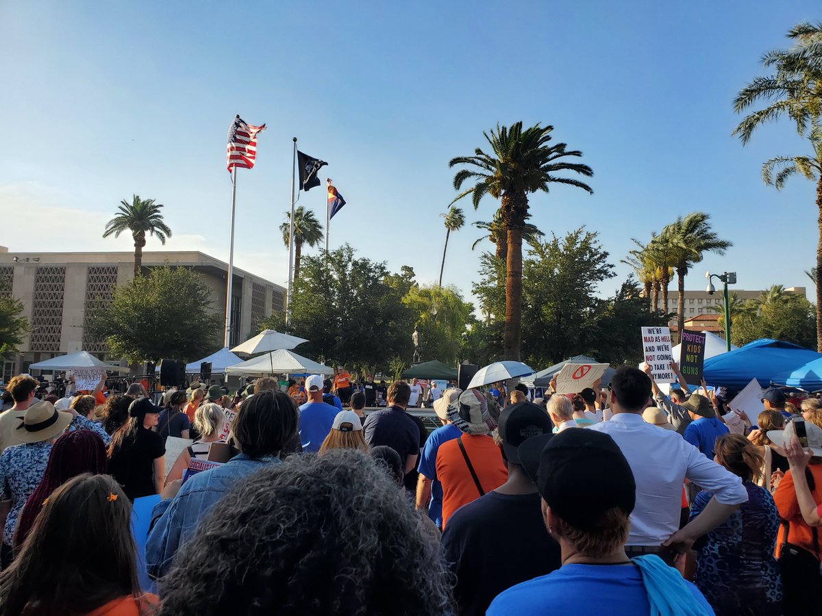 ShamsForAZ's tweet photo. I am saddened that we have to continuously rally for safer gun laws every single time a terrible tragedy occurs in our country that could have been prevented.  Nonetheless, the fight continues. (1/2)
#DontLookAway #endgunviolencenow #AZStateCapitol #2022  #shamsforaz https://t.co/gBhtAcFkKI