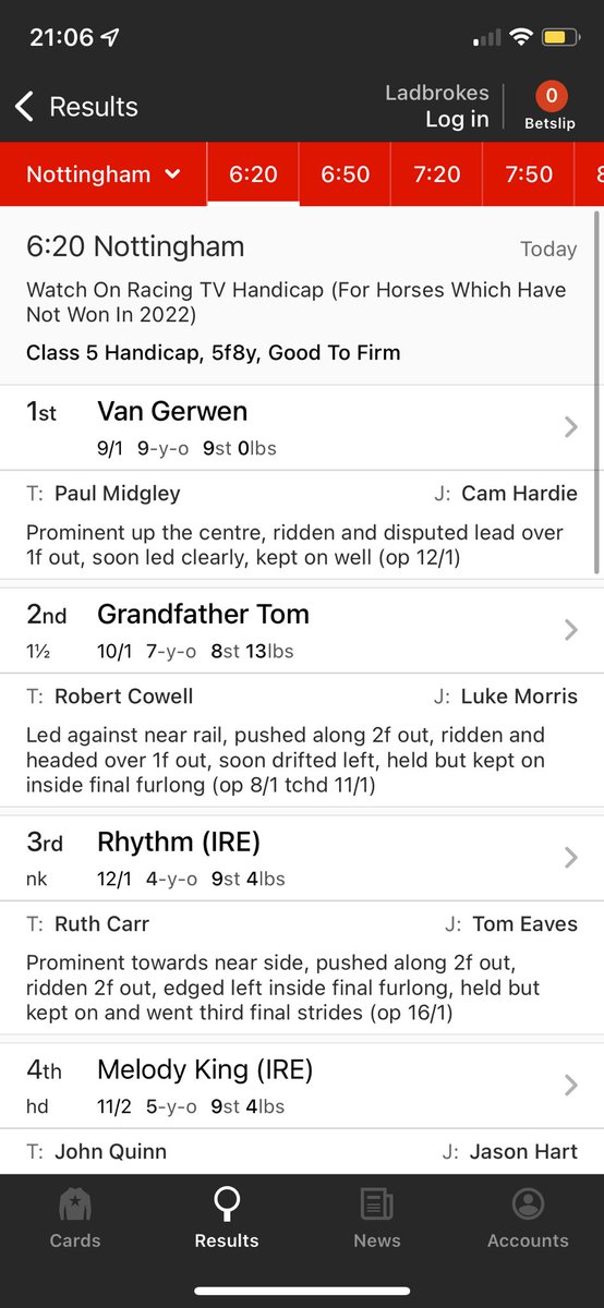 Pain… 🥵

The last three runs I’ve tipped up Van Gerwen.

As tweeted yesterday, I’ve been away on a Stag Do from Friday to Monday and subsequently not looked at the racing.

Yesterday, Van Gerwen got his head in front. He was available at as big as 16/1 and 9/1… 🥵