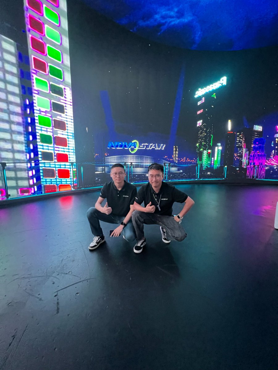 novastartech's tweet photo. We had a great time with #EvolveTechnology in #lasvegas!
Looking forward to the co-operations in the future! 🥳
#novastar #novastartech #event #expo #ledindustry #ledsystem https://t.co/zZJczlZo2g