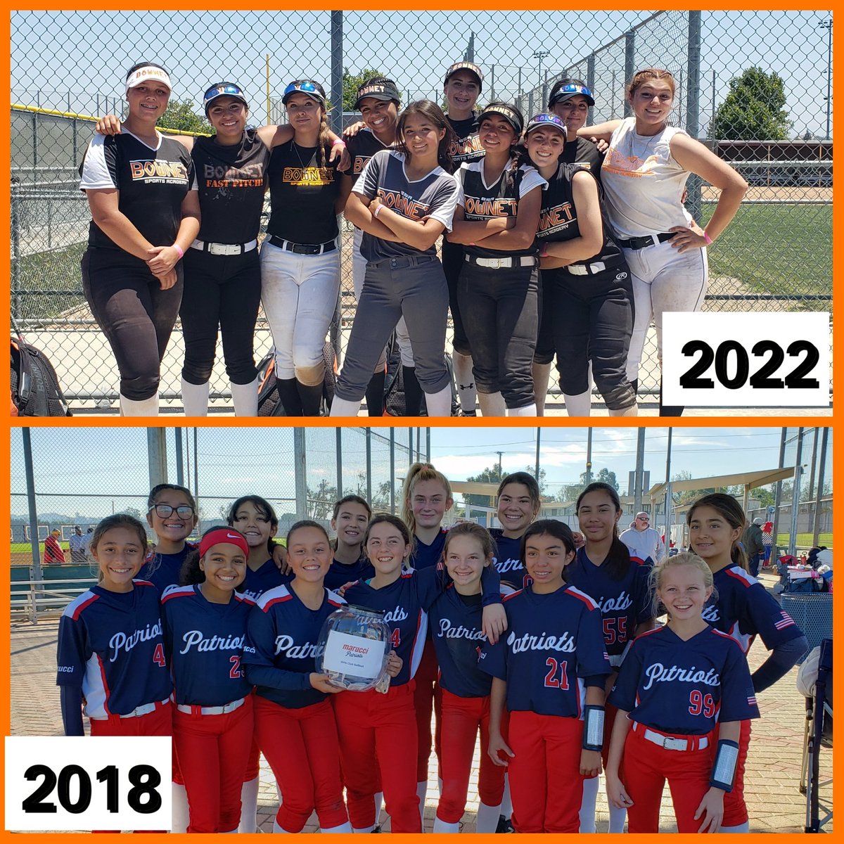 AliyahClarke06's tweet photo. Blessed to be with my girls! Different team name, same girls, 4 years apart! Happy World softball day! 🥎🔥🙌 
@CBurgos2024 @JohannaGranillo
@TrinityD2024 @KennedyT2024
#WorldSoftballDay 
#Withmygirls
#softballislife https://t.co/xSRtcioStm