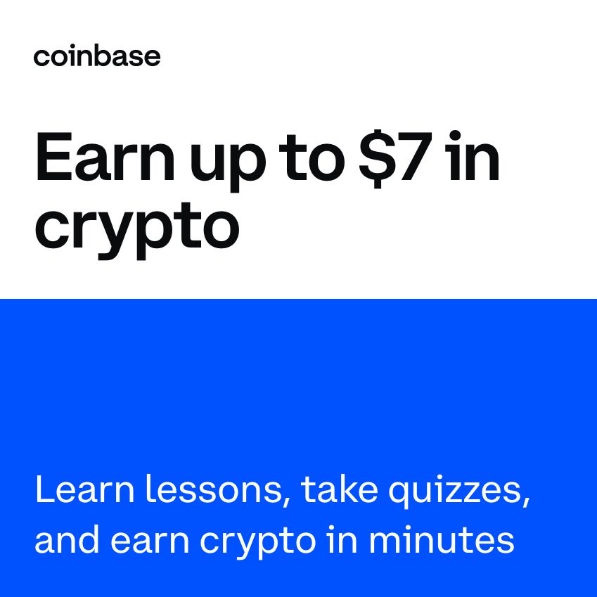 grnice's tweet photo. I've earned $3 so far by learning about crypto on @Coinbase. See how much you can earn at: https://t.co/7d47pZqY08 https://t.co/ChRqbtj8yT
