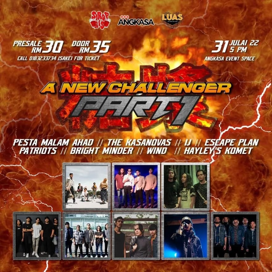 Sirap_Ais_'s tweet photo. 31.7.2022&7.8.2022
A NEW CHALLANGE PART 1&2
Kami SIRAP AIS bawa kepada anda BAND+RAPPER
#togetherweunited
#angkasaspace
#junklist
#MusicAddict
#Luas https://t.co/4Y2kcOjdNY