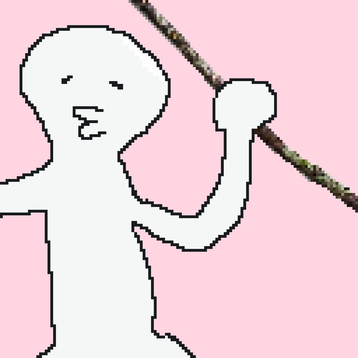 Ki_Nakamura_jp's tweet photo. Today's pixel art is "Right to be wrong vol.21".
He brandished the stick of the tree and said in this way.
"He is later Musashi."
...WAHAHA!!
#RightToBeWrong
#pixelart
#NFT https://t.co/nyywpIvYFs