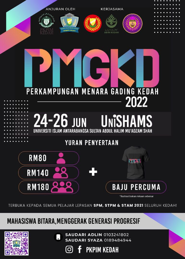 PkpimK's tweet photo. ⚜️PENDAFTARAN PESERTA PERKAMPUNGAN MENARA GADING KEDAH (PMGKD) 2022⚜️ https://t.co/3xYfBCC0w0