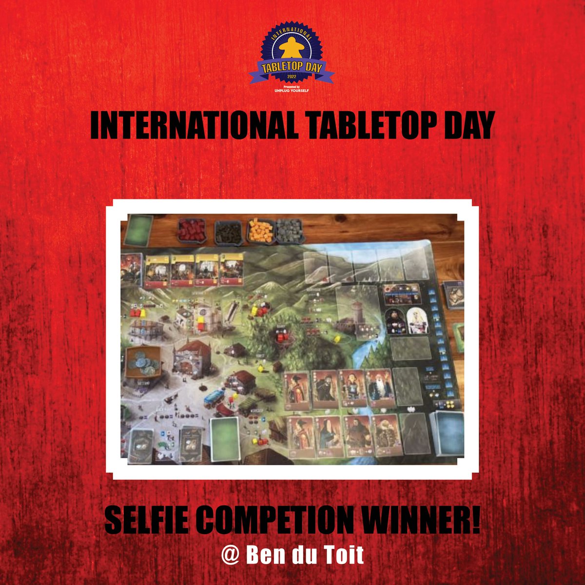 UnplugZA's tweet photo. Its a wrap - and a HUGH thank you to all that participated in International Tabletop Day.
Congratulations to the following winners - Each winner will receive a R2000 board game bundle:
@soaneludick
@jax.cosplay
@saschavdwest
@Ben du Toit
#unplugyourselfza #ITTD https://t.co/XRGePfjZVF