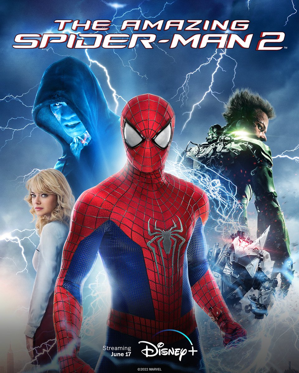 DisneyPlusUK's tweet photo. Our Spidey Senses are tingling. 🕷
Catch these Spider-Man movies swinging onto Disney+ in the UK on June 17! (3/3) https://t.co/gREs0sb5vW