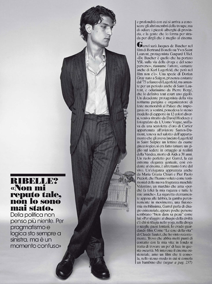 VassosF's tweet photo. Louis Garrel by Pier Paolo Ferrari for L'Uomo Vogue. #HappyBirthday #JoyeuxAnniversaire #LouisGarrel #LUomo #Vogue #blackandwhitephoto #blackandwhitephotography #throwback https://t.co/3FqcvqlWTb