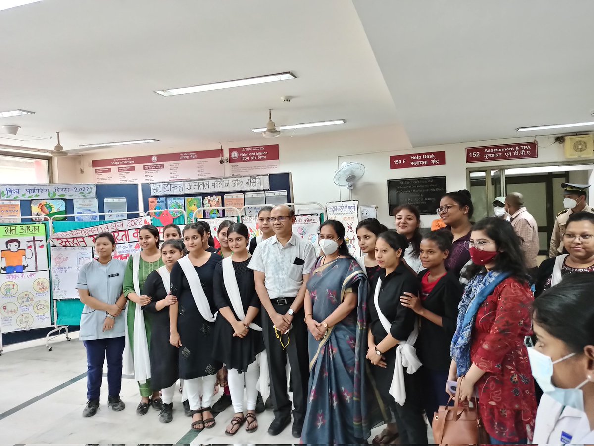 #HappeningNow 
Air pollution awareness campaign happening now at St. Stephen's Hospital, New Delhi. 

@CEH_INDIA @NPCCHH @WHOSEARO @MoHFW_INDIA @GCHAlliance @HCWHGlobal @PoornimaPrabha3 @thePHFI @Green_Hospitals @WHO @UNEP 

#WorldEnvironmentDay2022 #healthcare #ClimateAction