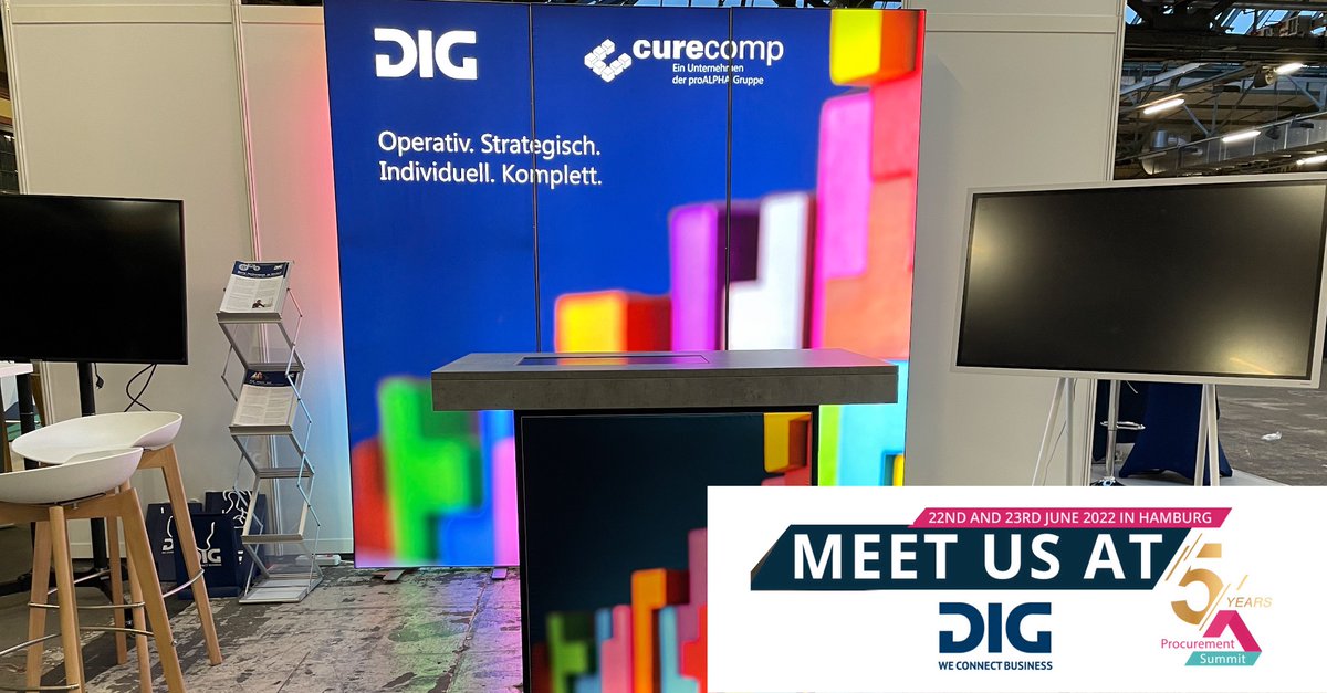 Am MI 22.6.2022 startet die 5. Ausgabe des Procurement Summit in der Hamburg Messehalle B1. Wir und unser Partner curecomp freuen uns schon, wird sicher eine lässige Veranstaltung... #procurement #digitalisierung #einkauf