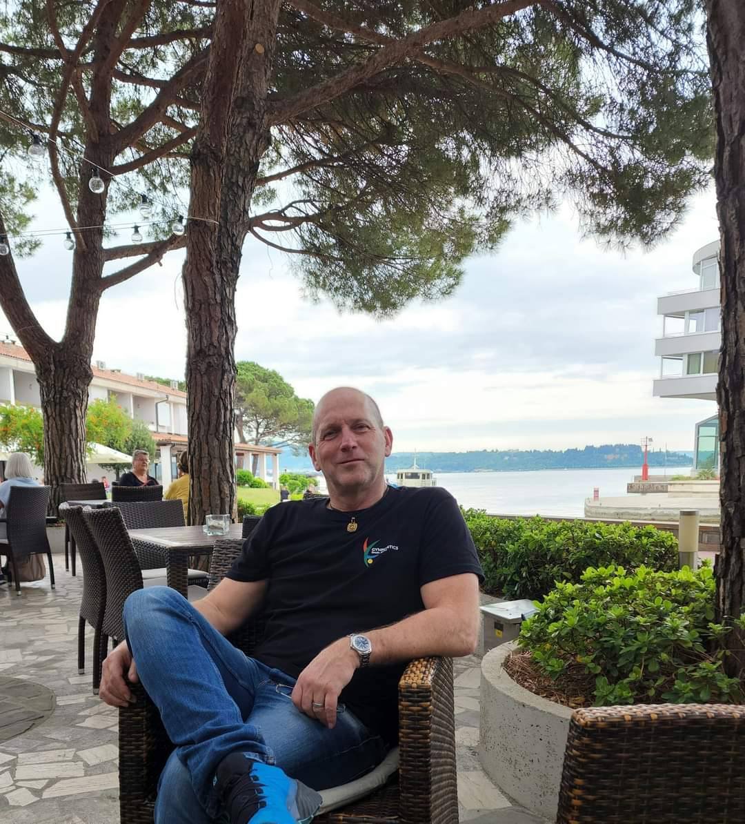 imasportscoach's tweet photo. Louis Fourie (coach) is in Slovenia with @SAGymnastics for the world cup. We wish them all the best. https://t.co/sSTsJwJlKk