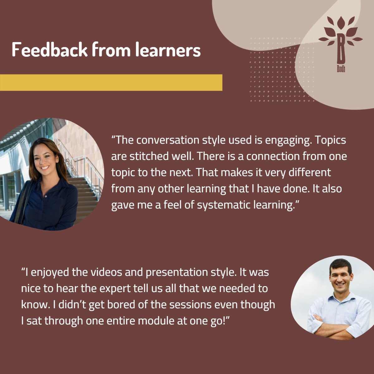 Bodh_CB's tweet photo. Dhwani Foundation has a #mission to #educate NGOs across Karnataka. The impact of the #elearning modules we built for them is still being felt.

Learn more at https://t.co/WmFmZTNCNt

#bodh #dhwanifoundation #b2bsolutions #business #businesstobusiness #happyclients #courses https://t.co/6pIcNoDpPy