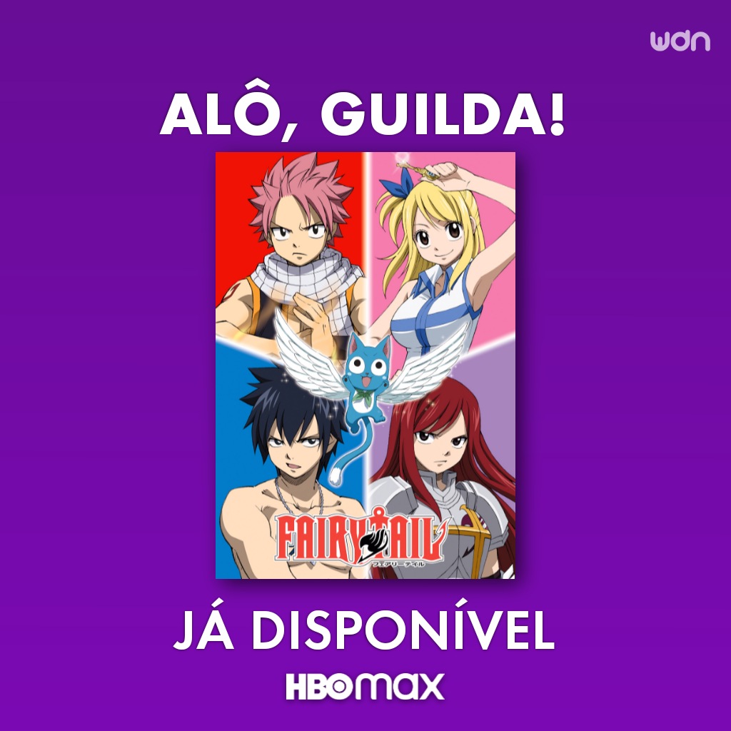 WDN - World Dubbing News on X: ✨ A 1ª temporada (48 eps) de Fairy Tail  chega com dublagem em português na HBO Max em 13 de Junho. A 2ª temporada  chegará