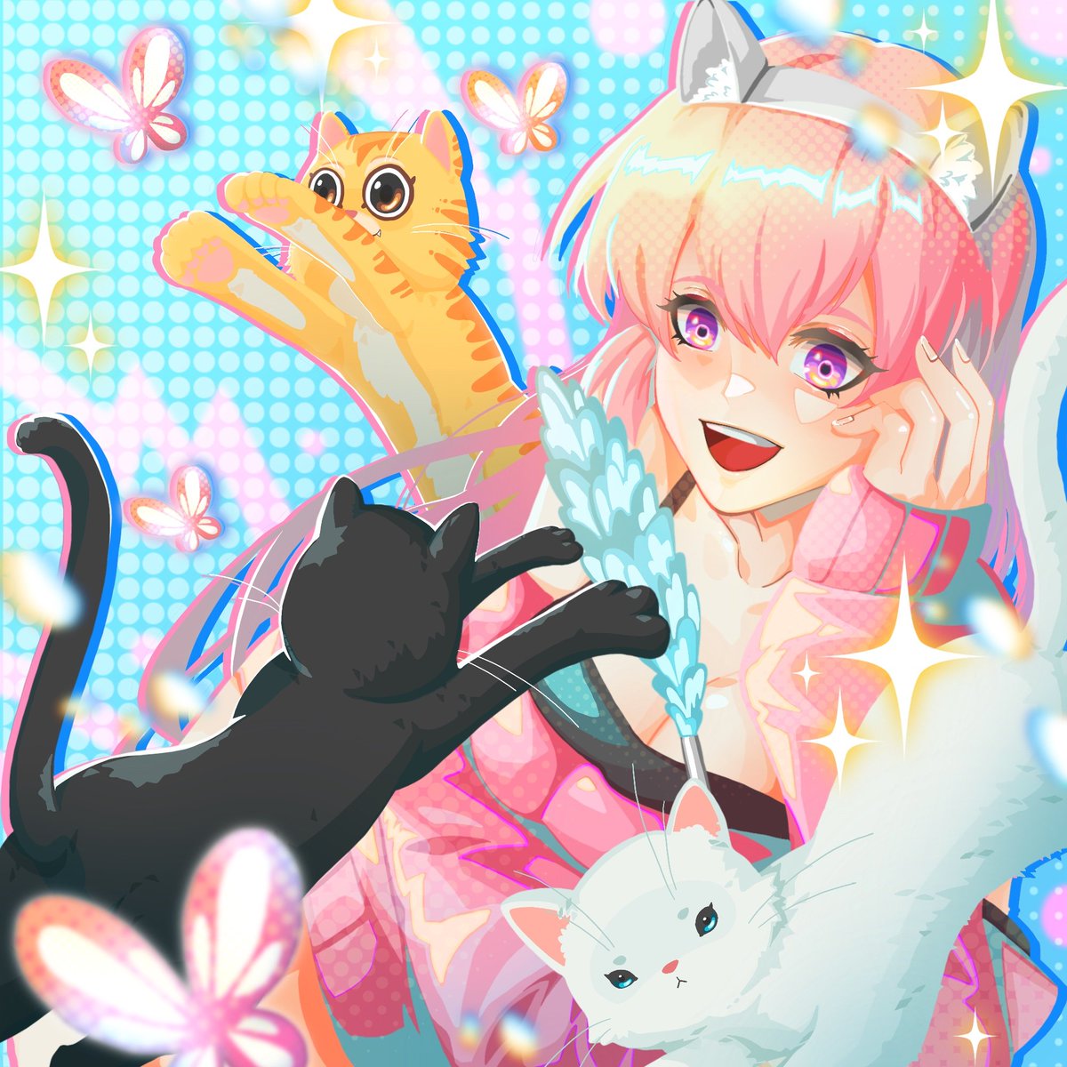 even in this situation I still cant stop drawing🥹🥹🥹🥹

hope this pic will make you feel better💙

I just list "Meoww!" on FND🐱🐱
foundation.app/@waribulan/rei…
reserve price only 0.1 $ETH

#NFTTHAILAND #NFTJapan #NFT宣伝枠