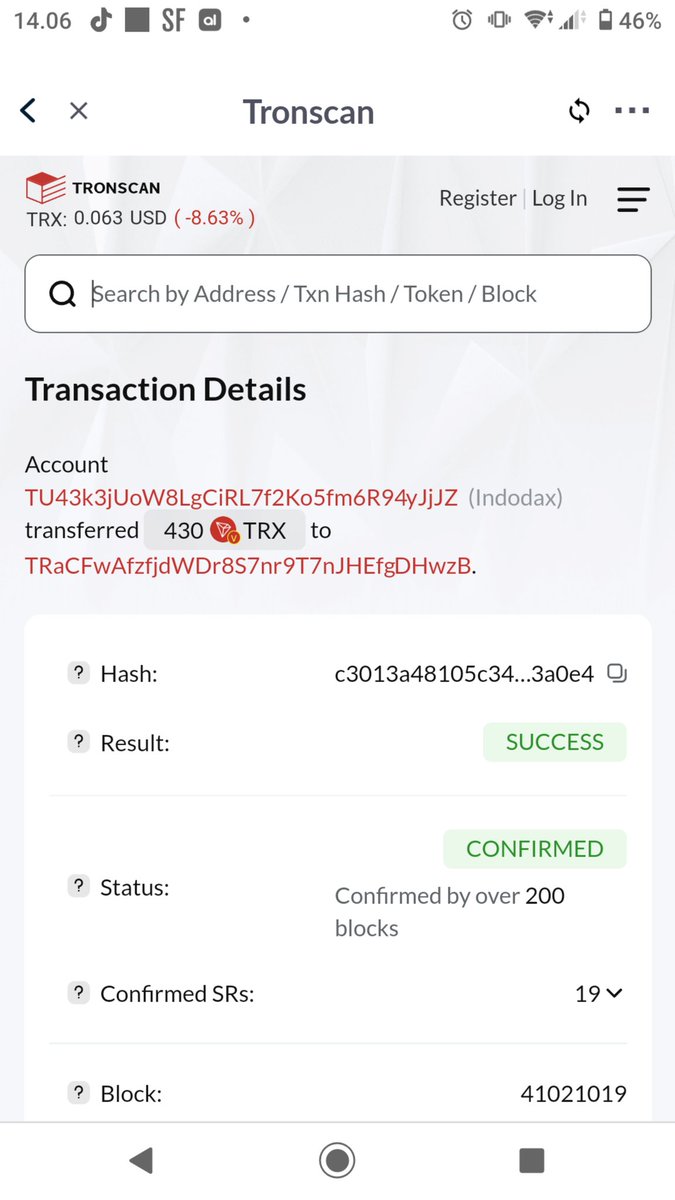 <a href="/tronminenetwork/">TRONMINE | Decentralize TRX Miner</a> we transferred 430 trx but it has not been credited until now. please help follow up.
<a href="/justinsuntron/">H.E. Justin Sun 👨‍🚀 🌞</a> <a href="/TronLinkWallet/">TronLink</a> <a href="/tronfoundation/">TRON Dao</a> <a href="/trondao/">TRON DAO</a> <a href="/tronminenetwork/">TRONMINE | Decentralize TRX Miner</a> <a href="/TronDaosupport/">TRON DAO</a>