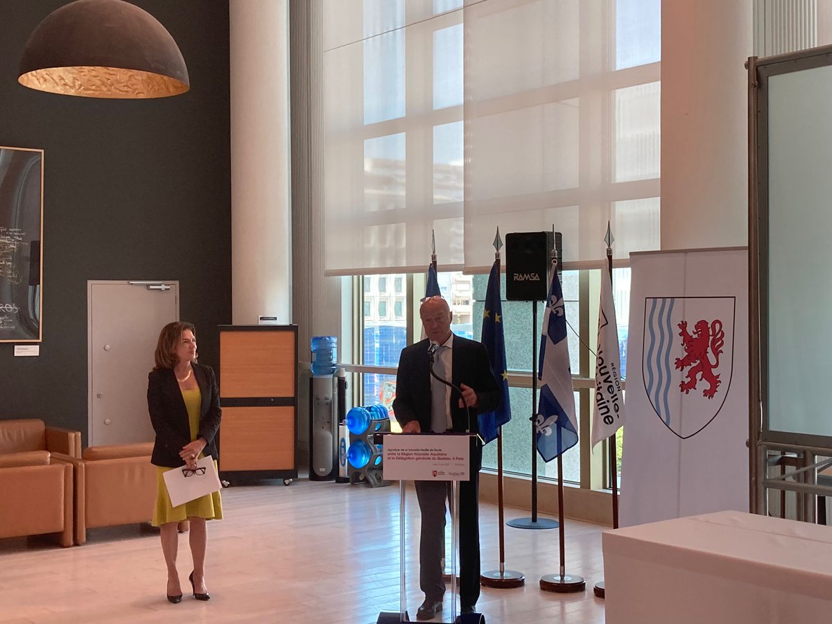 allis_na's tweet photo. [NEWS] Signature de la feuille de route @NvelleAquitaine et @Quebec_FR par @al_rousset et @mboisvert_dg 🤝🏻

#allishealth #healthisall #partnership #international https://t.co/b9E1kiT6Fw