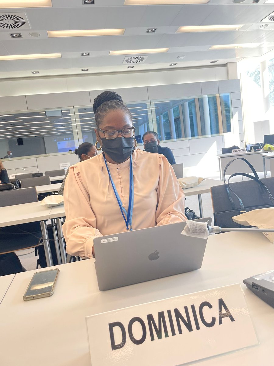 AOSISFellowship's tweet photo. #AOSISFellow Lisana Dyer from #Dominica is following #article6 #markets and non-market approaches. https://t.co/CSb6uuOMLT