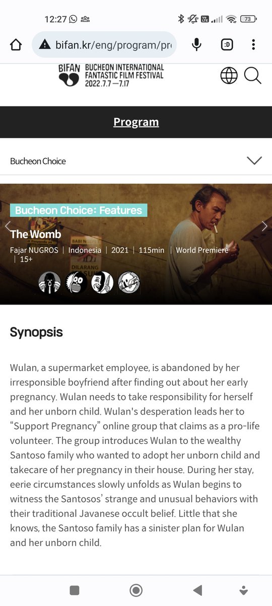 fajarnugros's tweet photo. Saya mau berbagi kabar baik, film horor pertama saya, INANG (The Womb), alhamdulillah masuk Festival Film BIFAN 2022 di Korea. Kompetisi di Bucheon Choice bersama film2 lain dari seluruh dunia. Juga akan World Premiere di Bucheon..

Mohon doanya ya 🙏🙏🙏

https://t.co/T79OCpxCyu https://t.co/CmuZUFmsS1