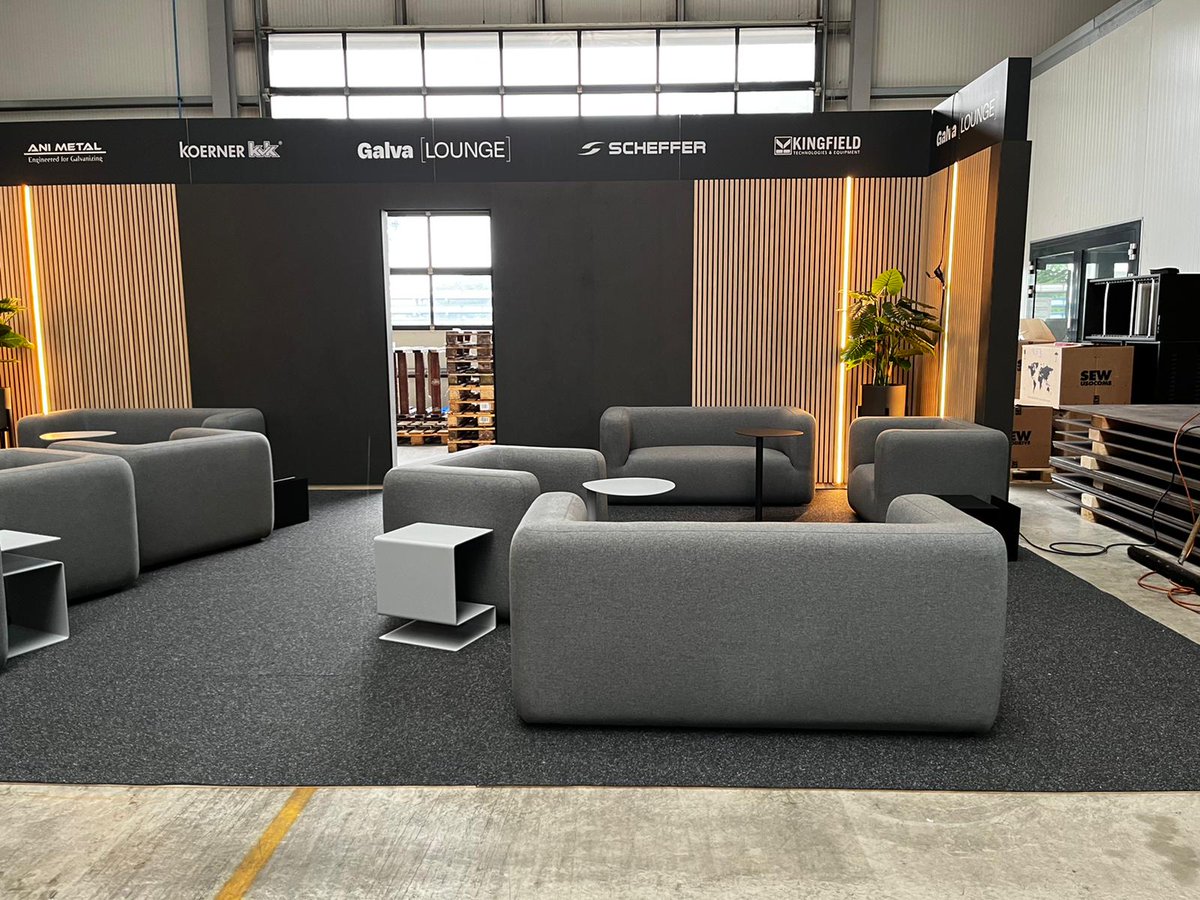 ANIMETAL5's tweet photo. Let's meet in our GALVA LOUNGE (Booth 3 and 4) in @Intergalva 2022. Rome, 20-24 June 2022.
Come join us in a friendly conversation, with our partners KVK-Koerner, Scheffer Krantechnik GmbH and Kingfield Technologies and Equipment.
#hotdipgalvanizing #intergalva #rome https://t.co/hiLB60Gzdl