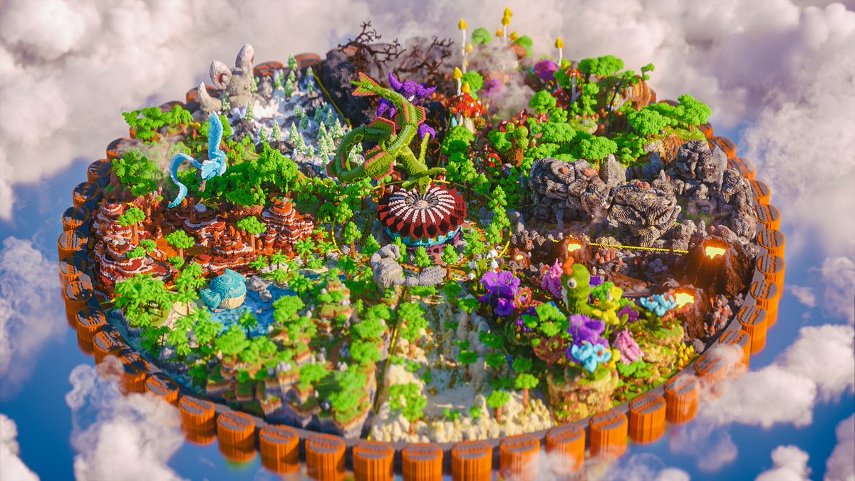 WorldBlocks_MC's tweet image. new project finished  😁
Pixelmon map 750x750, safari zone, 12 Biomes

build in: @BuildersRefuge 
Renders by 
@CommonUwU 

more images here: planetminecraft.com/project/pixelm…

#Minecraft  #Pixelmon #minecraft建築コミュ  #Minecraft軍事部