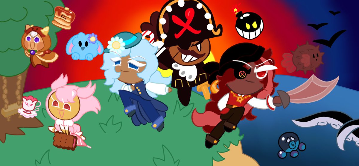Sugar_SkullDraw's tweet photo. One Year Ago, I made my first ever fan made event! today i remade it so, enjoy!!
#cookierun #cookierunoc #cookierunovenbreak #fanmadeevent #OC #anniversary https://t.co/cqR0qs0mfC