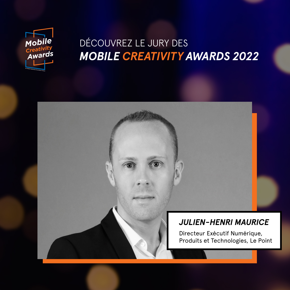 ex Mobile Marketing France (@mmafrance_asso) on Twitter photo 🗳️ <a href="/jhmaurice/">Julien-Henri Maurice</a>, Directeur Exécutif Numérique, Produits et Technologies <a href="/LePoint/">Le Point</a>, est membre du jury des Mobile Creativity Awards.
Organisée par <a href="/MMAFrance_Asso/">ex Mobile Marketing France</a> en partenariat avec <a href="/KantarFR/">Kantar France</a>, <a href="/MetaFrance/">Meta France</a>, <a href="/Strategies/">Strategies</a> et <a href="/VidMob/">VidMob</a>
📹Cérémonie 30 juin prochain 🗳️ <a href="/jhmaurice/">Julien-Henri Maurice</a>, Directeur Exécutif Numérique, Produits et Technologies <a href="/LePoint/">Le Point</a>, est membre du jury des Mobile Creativity Awards.
Organisée par <a href="/MMAFrance_Asso/">ex Mobile Marketing France</a> en partenariat avec <a href="/KantarFR/">Kantar France</a>, <a href="/MetaFrance/">Meta France</a>, <a href="/Strategies/">Strategies</a> et <a href="/VidMob/">VidMob</a>
📹Cérémonie 30 juin prochain