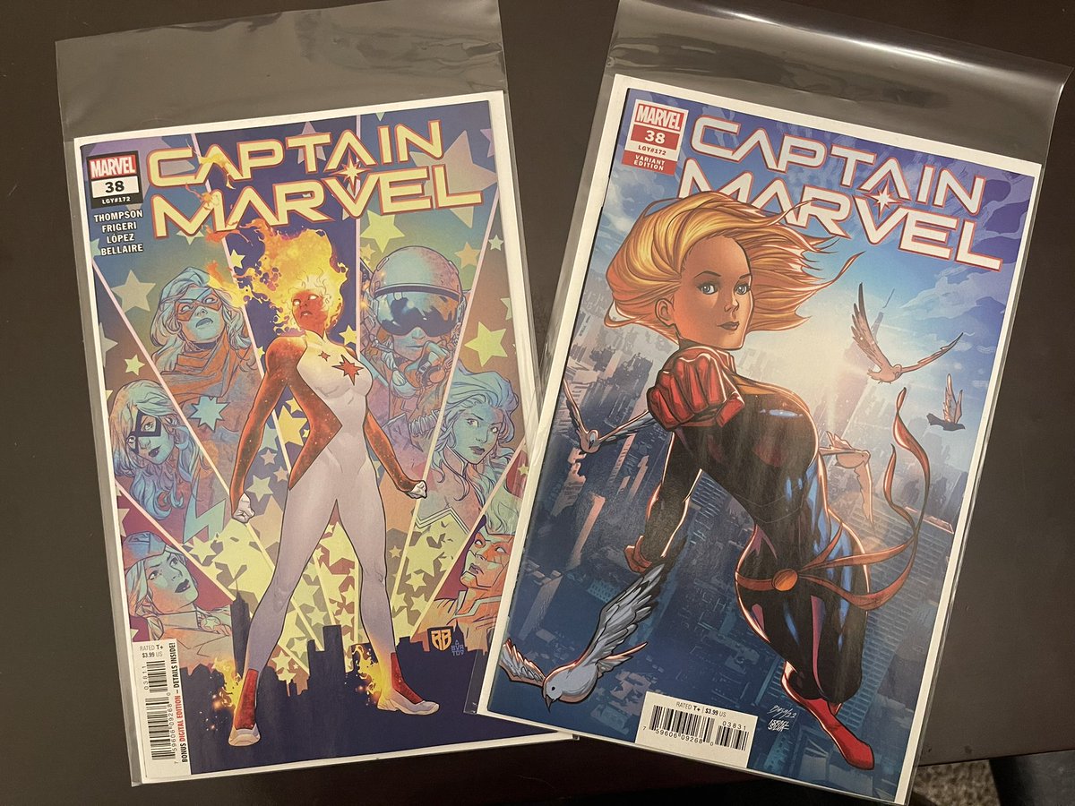 DrAwkwardGED's tweet photo. I’ve been a little slow getting around to my recent comic book pickups

This usually does not happen when #CaptainMarvel is in the pile

#Binary #HigherFurtherFaster https://t.co/J5aMkxKW5f