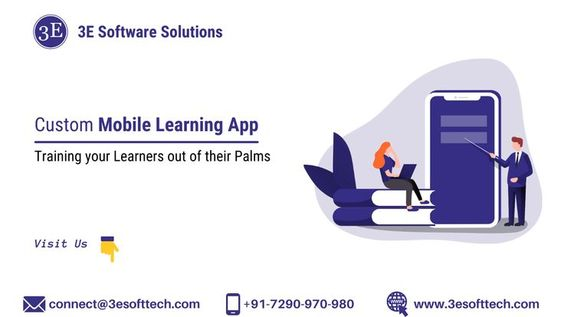 Software3E's tweet image. Custom Mobile Learning App (#mLearningApp) enables #eLearning through Mobile App. 

#MobileLearningApplication #mLearningApplications #edtech #MobileLearningApp #MobileApp #Software3E