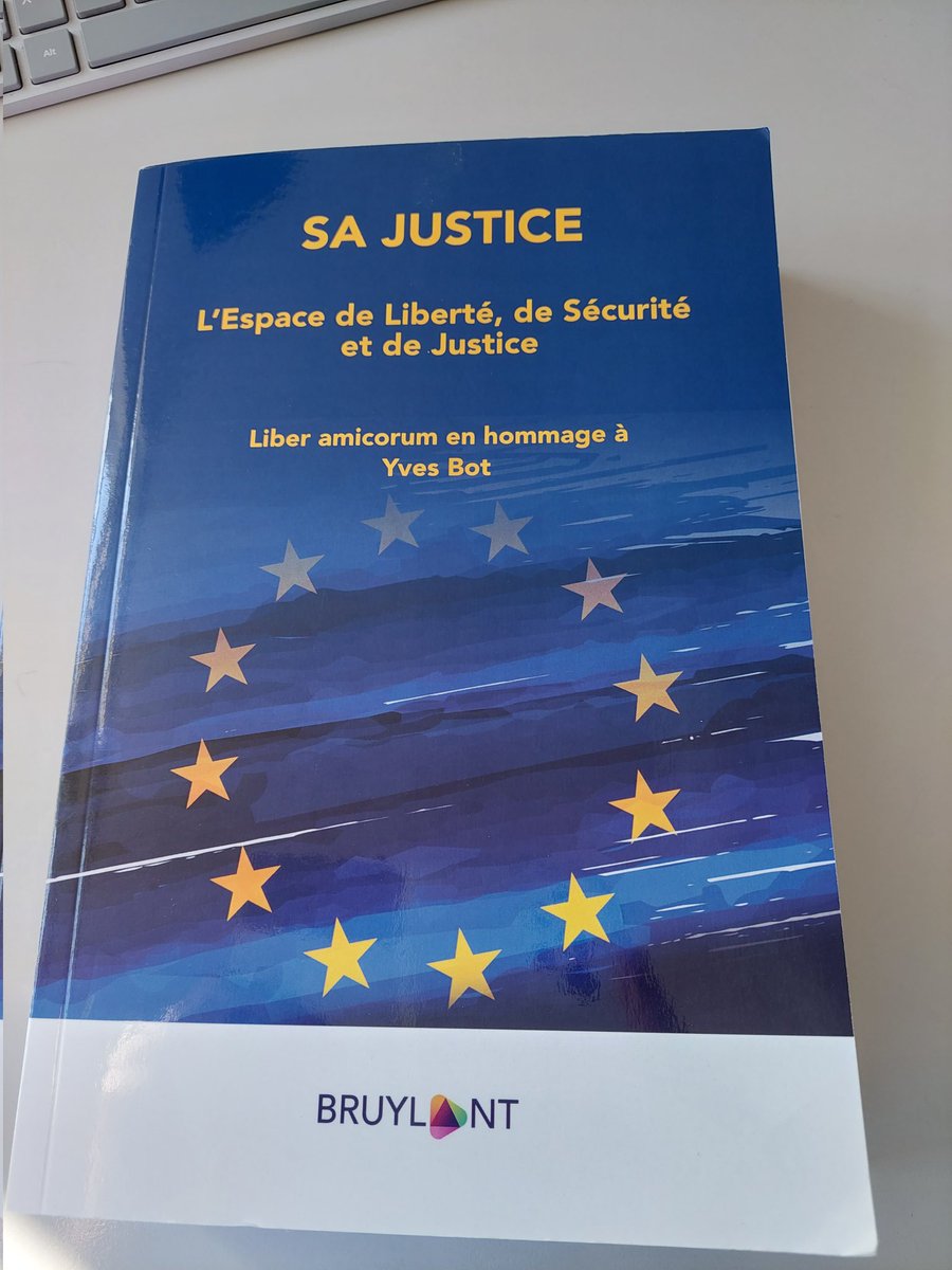 Un ouvrage qui me touche particulièrement, certainement comme tout ceux qui ont connu la bienveillance d'Yves Bot et de son équipe à la CJUE