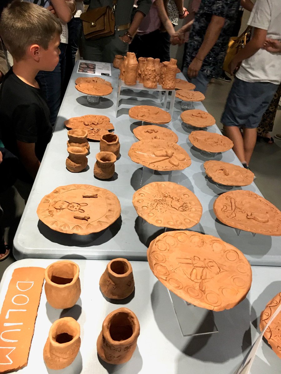 MuseeRomanite's tweet photo. [#MUSEUMWEEK] Merci aux élèves qui ont participé à « La classe, l’œuvre » pour leurs magnifiques créations autour de la céramique !

#mesCréations #monNFT #créateursMW #mesVidéos #maMusique #monArtcréateur #mesChansons #mesRéels #mesPeintures https://t.co/eWyzpwShhI
