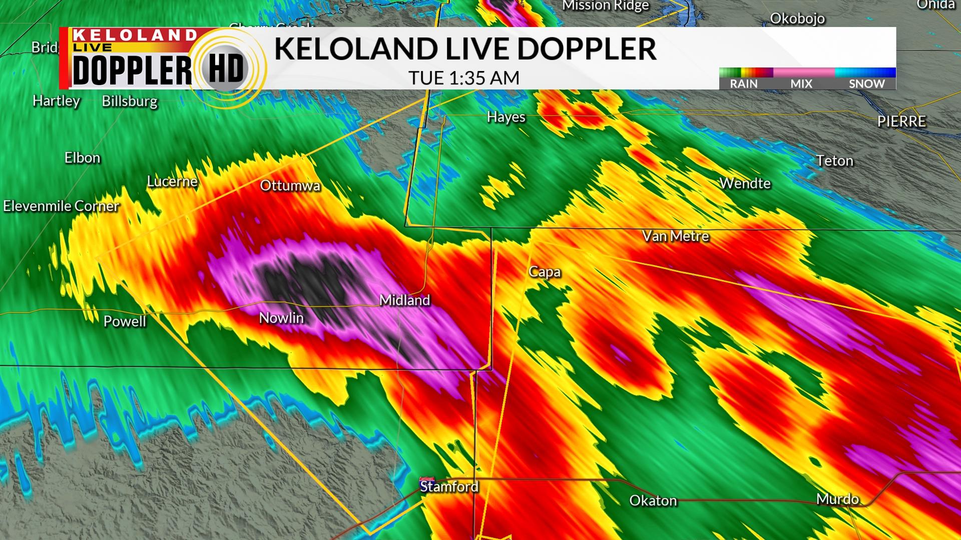 KELOLAND Weather on Twitter "This storm in the Nowlin/Midland area is