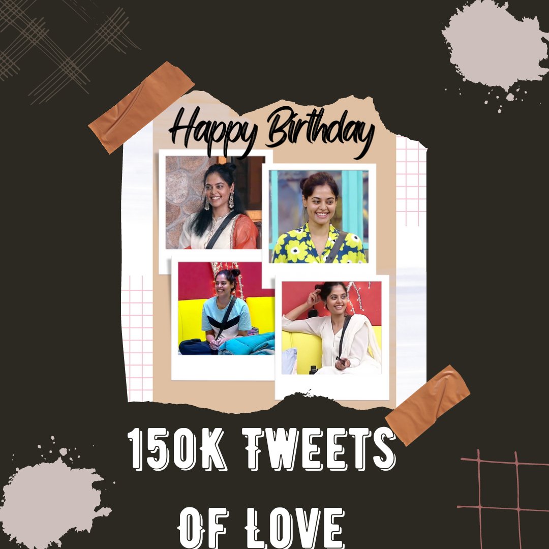 gvsdileep's tweet photo. #HBDBinduMadhavi
#BinduMadhavi
Wishing You The Happiest And The Brightest Day Ever ✨🎉🎊🎈🥳🎂
@thebindumadhavi ♥️
150 K Tweets Of Love 💓💓 https://t.co/WtTYV8gTWN