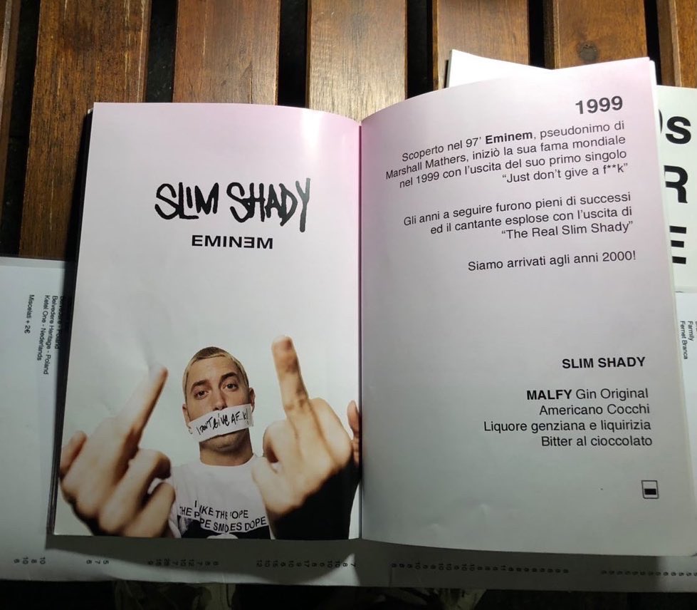 italia_eminem's tweet photo. If you happen to visit @thecraftsman_re (IG) in Reggio Emilia,  Italy. know that you can enjoy a Slim Shady drink🤩

•
•
•
🌟 #eminem #slim #shady #toptags #slimshady #brabbit #rabbit #313 #marshall #mathers #marshallmathers #stan #stanfamily #shadyrecords #eminemedits #slim https://t.co/OCBmaYDwOk