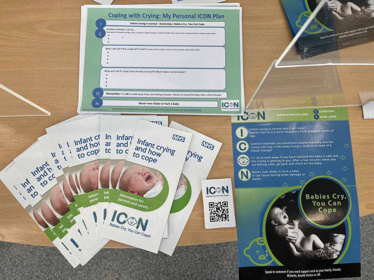 DGFTSafeguard's tweet photo. The team &amp; @DudleyStork are at our health hub today for the launch of ICON and how to raise awareness of coping with crying babies. Visit us between 8am-4pm. https://t.co/3jHwvyAqPq