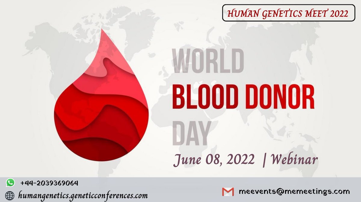 Fertility_Meet's tweet photo. Donating blood is an act of solidarity. Join the effort and save lives.

Join the #webinar #HGM2022
Whatsapp  +44-2039369064

Genetic abnormalities affecting #hemoglobin include the #sickling disorders, the unstable #hemoglobinopathies #hemoglobinopathies. https://t.co/gDdA697g5K