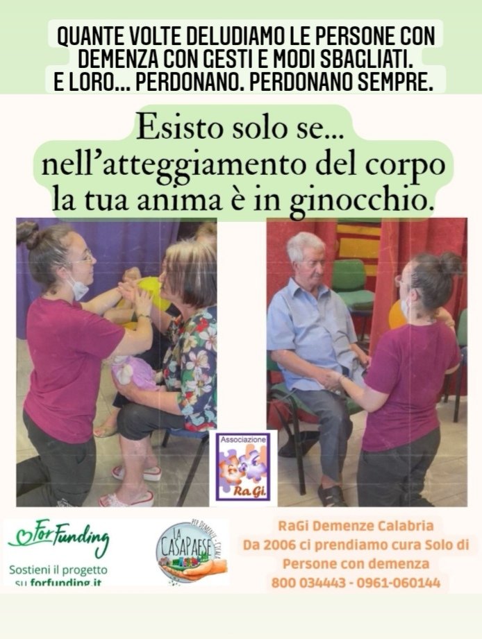 SodanoElena's tweet photo. Quante volte deludiamo le persone con demenza con gesti e modi sbagliati.
E loro... Perdonano. Perdonano sempre. 

Chiamaci per un appuntamento gratuito. 

👉Centro RaGi Demenze Calabria
0961-060144; 800-034443.

"PERCHÉ DA NOI LE EMOZIONI DIVENTANO CURA".❤️ https://t.co/dzPtxc4C6T