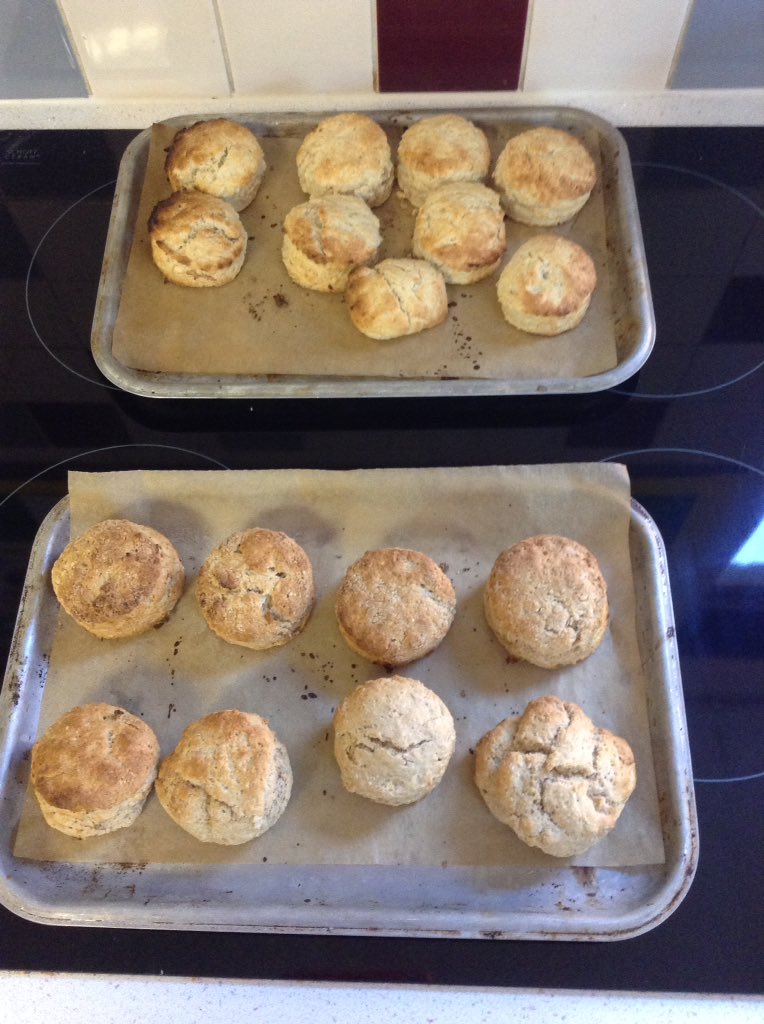 Fruit scones made this morning with Yr 8. We used an apple for the sweetness rather than refined sugar 🍐🍏🍎 #healthyeatingweek #5aday #bnf