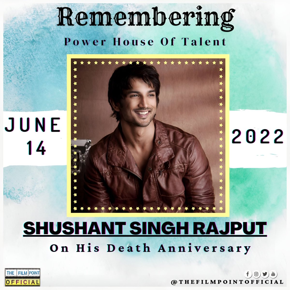 TheFilmPointOf1's tweet photo. Remembering The Power House Of Talent An Inspiration #ShushantSinghRajput On His Death Anniversary 🙏💗

#Legends Live Forever...
14th June 2022

#RememberingSSR #SSR #SSRMemorialDay  #Inspiration #Actor #Bollywood #Tollywood https://t.co/nltfFoqgBV