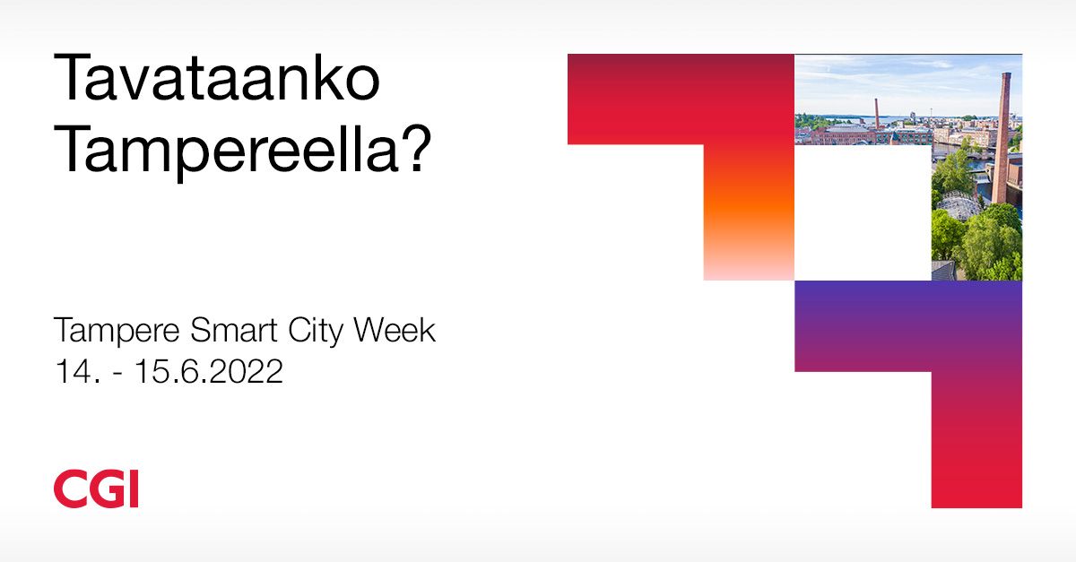 CGI_FI's tweet photo. Klo 10.00 #tscw2022 lavalla Jarno Halme!
Jarno will go through how CGI develops scalable solutions and strategies that help Smart Cities reach their aspirations for innovative and sustainable communities. As digital demands increase, those that keep pace will thrive.
#digitre https://t.co/Wft4kRz7p2