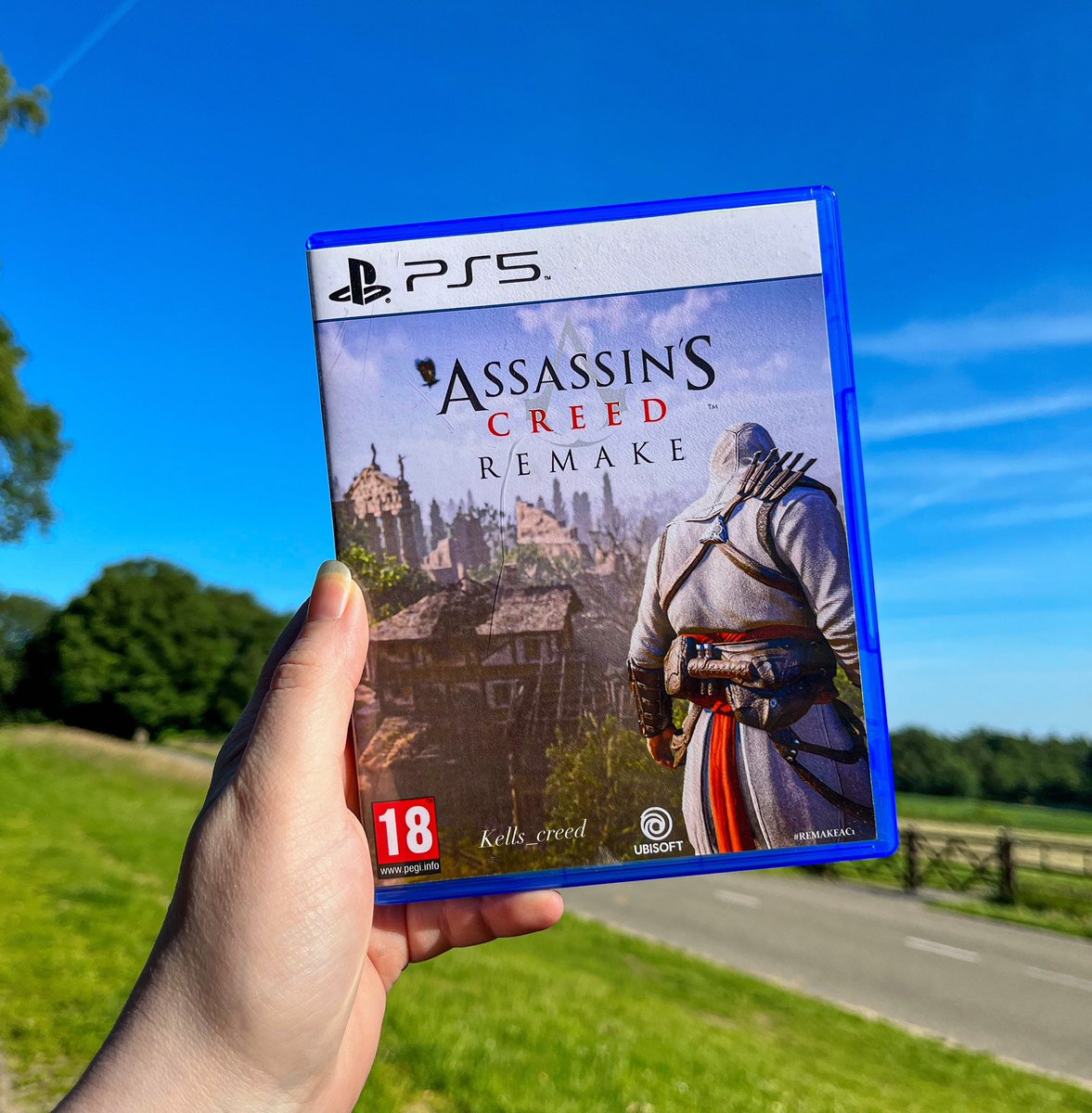 CreedKells's tweet photo. Assassin’s Creed 15th Anniversary🥳

Once again on this fine Tuesday I continue with the #RemakeAC1 campaign. Tonight would make a perfect moment to annouce this remake we’ve all been waiting for🤞🏼

What do you hope to see tonight? 👀

#AssassinsCreed #Gamer #Collector #Games https://t.co/pUT1JaRlFh