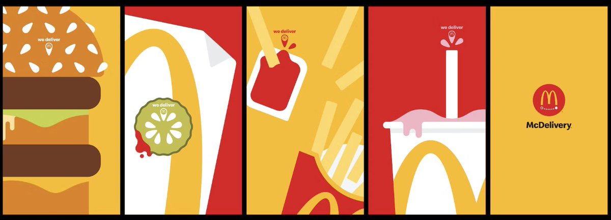 Jeys23's tweet photo. Une belle campagne minimaliste pour @McDonaldsUK. https://t.co/bb0C7WvdHJ