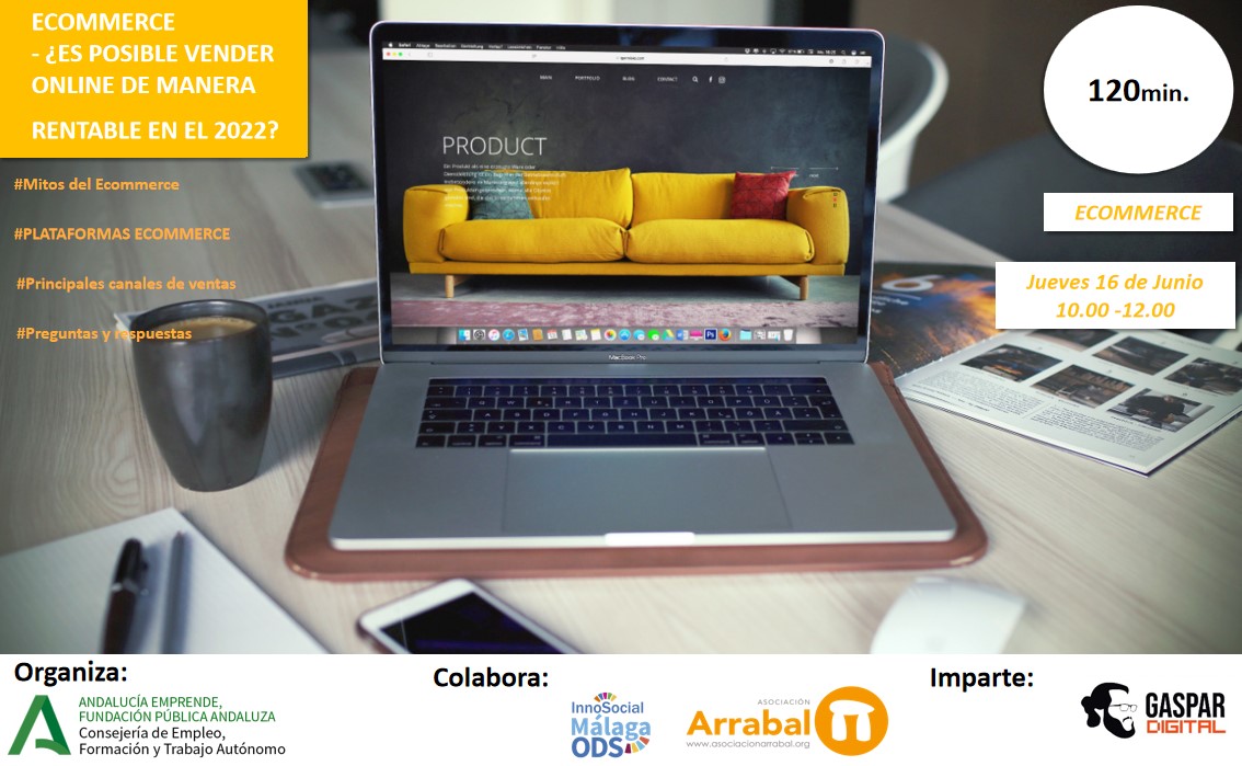 ArrabalAID's tweet photo. 📢Todavía puedes unirte al evento #ecommerce @cademalaga #ProyectoLunar + @ArrabalAID para descubrir mitos, herramientas y plataformas de #venta.
 
📆Jueves 16 de Junio. ⏱10-12 horas
 
📍Centro #InnoSocialMálagaODS @MLGparticipa. 
 
Inscripciones: jplaza@andaluciaemprende.es https://t.co/lLr1R35ExT