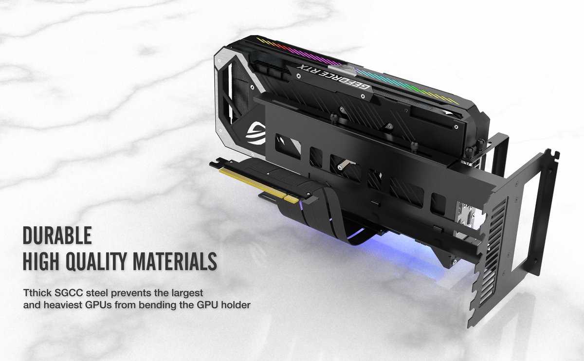 EzdiyF's tweet photo. Show off your GPU with stunning ARGB lighting effects!
EZDIY-FAB new ARGB GPU vertical bracket now is available on Amazon US,DE site
#gpuholder #gpusupport #gpusupportbracket #vgaholder #graphiccard #verticalgpu #verticalgpumounting #pcgaming101 #pcbuild #gamingpcbuild #RTX3090 https://t.co/O2DkwhSm51