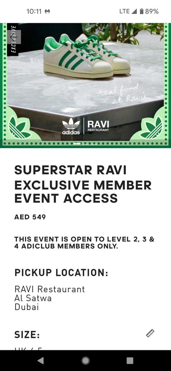 alexritman's tweet photo. Adidas x RAVI restaurant (Dubai’s finest purveyors of butter chicken since 1978). Three cheers to the most insane/delicious fashion collab of all time. Definitely feels like something The Pan-Arabia Enquirer (RIP) should have dreamed up. https://t.co/AITcVB8ngQ