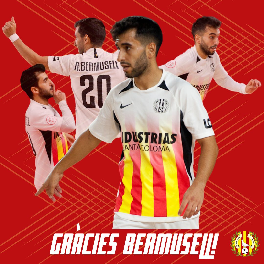 ‼️  <a href="/rbermusell/">Roger Bermusell</a> causa baja en <a href="/fsalagarcia/">Industrias Santa Coloma</a> 

6⃣7⃣ partits de Lliga 
3⃣Final Four de la Copa del Rei 
🖤🤍Gran dins i fora de la pista 

Mucha suerte en tus nuevos retos !!