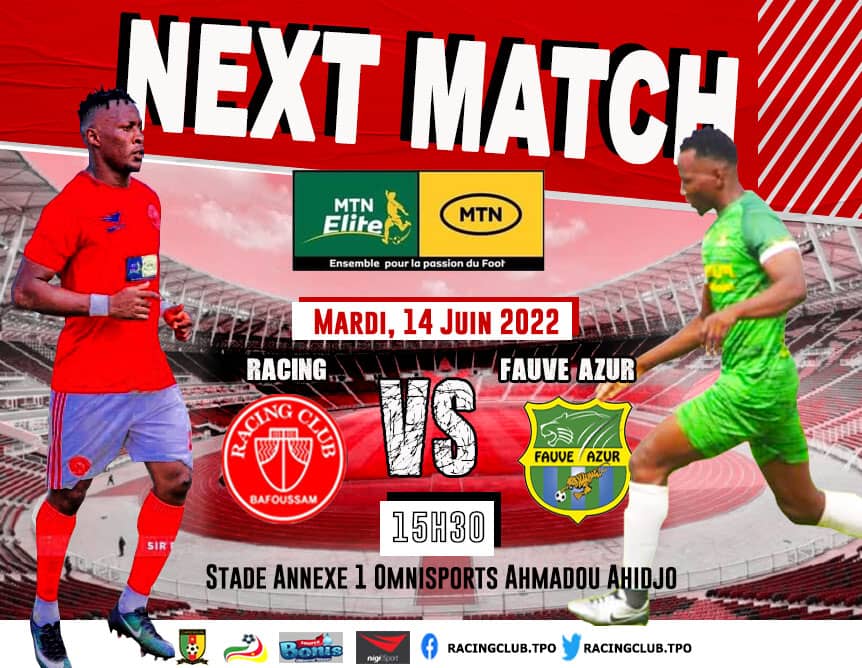 RACING_TPO's tweet photo. ⚔️ 𝑱𝑶𝑼𝑹 𝑫𝑬 𝑴𝑨𝑻𝑪𝑯 ⚔️
Le #TPO ❤🤍 affronte Fauve Azur à 15h30 au stade annexe 1 de Mfandena pour le compte de la #MTNEliteOne2022 ⚽️ #RACFA
#TPO4Life https://t.co/AqCy90BP7a