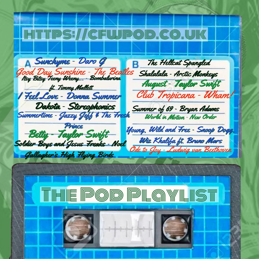 CFWpod's tweet photo. The "summer" #podplaylist is now live.
It's an eccentric mix, not sure what @bethinthenati will make of it π€£π€¦ββοΈ
https://t.co/7Z618aZKF3
You can get the full pod at https://t.co/Nvc3rbPMRg /your app of choice. Although @MikeTheRelic had a scary moment yesterday π€
#charityfootball https://t.co/pMHBSpWvUP